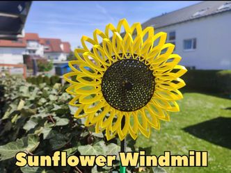 Garden Sunflower Windmill