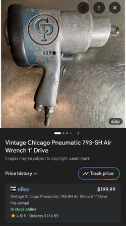 Chicago Pneumatic Air Wrench Vintage 
