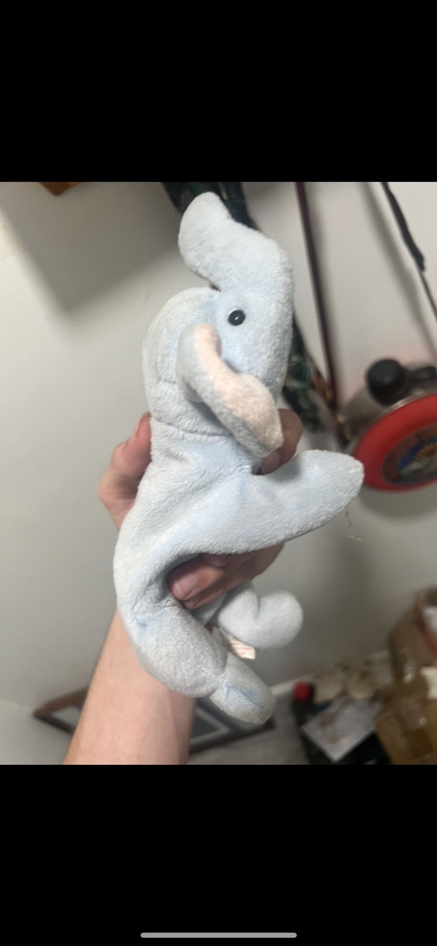 Ty Beanie Baby 1995 Peanut The Elephant (light Blue)