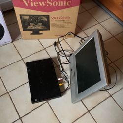 View Sonic 17” Color Tv With Dvd Player