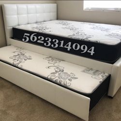 👉🏽👉 Full/Twin Trundle New Beds With Both Mattresses Included 