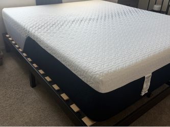 Nectar mattress, bed frame, and mattress topper