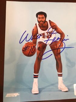 Authentic Walt Frazier Autograph Photo