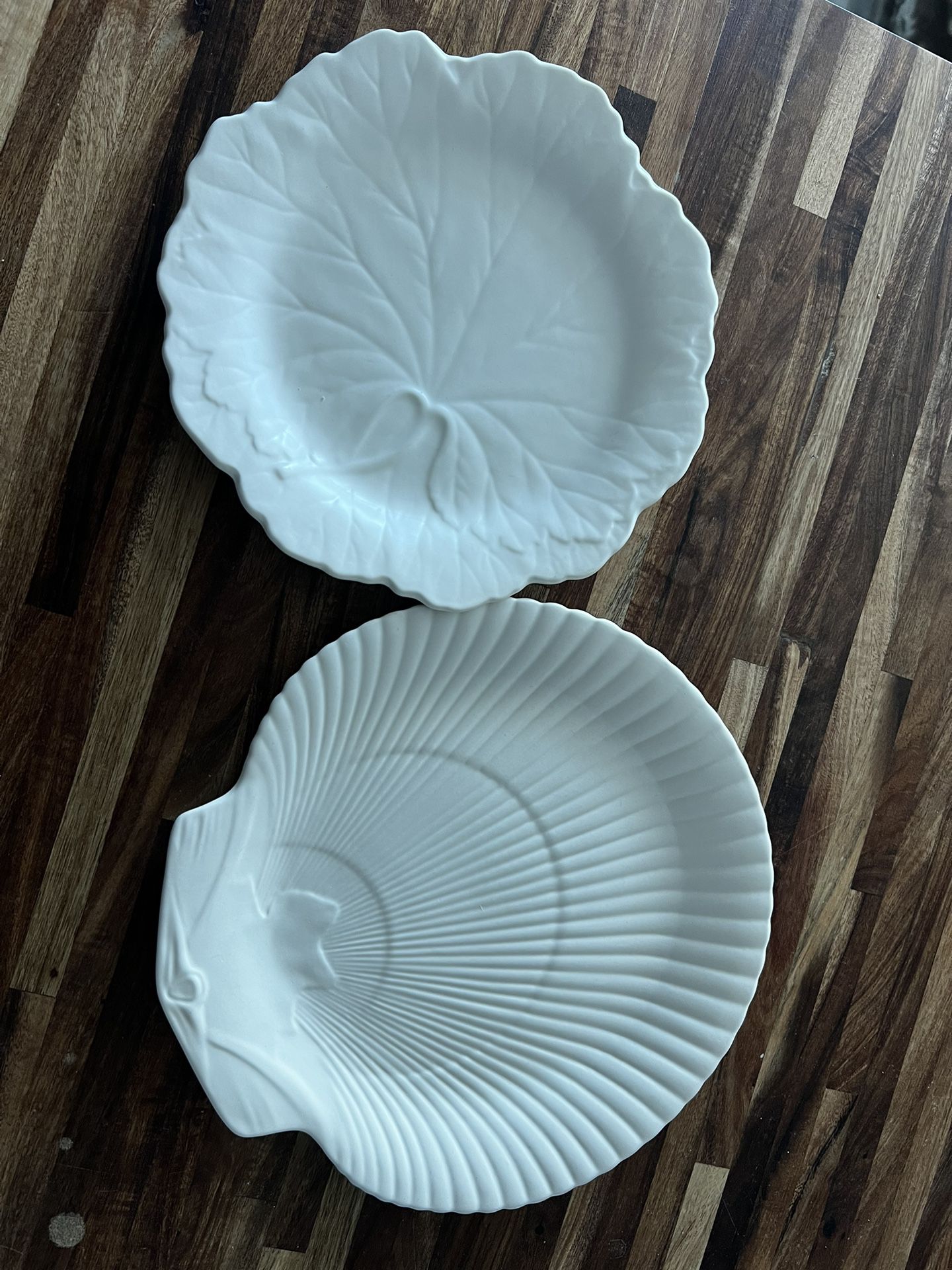 Sea Shell & Leaf Shape plates 