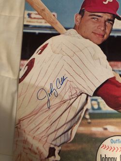 Johnny Callison, Philadelphia Phillies 1964 All-Star MVP, Autographed 16”  Long x 9 1/2 “ Wide, Already Dri-Mounted, for framing! for Sale in Fairfax,  VA - OfferUp