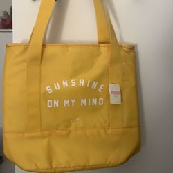 Brand New Yellow Tote Bag In Color Yellow With Tags