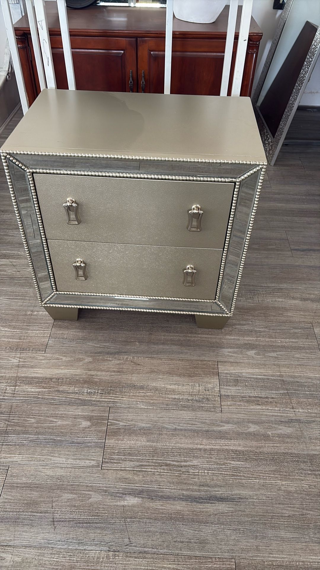 Mirrored Nightstand