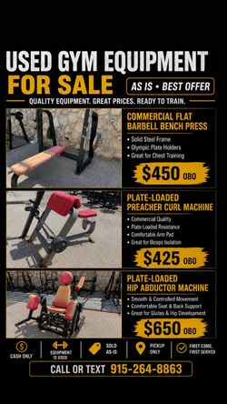 Commercial gym equipment