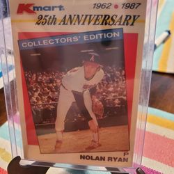 Nolan Ryan 1987 Topps Kmart 25th Anniversary Baseball Card