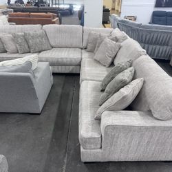 Free Delivery* Like New Beige XL Sectional Sofa