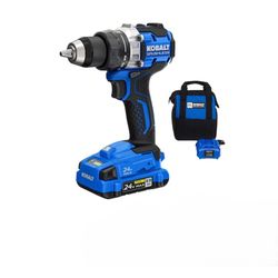 - 24 Volt 1/2 KOBALT  Drill…in keyless Brushless cordless Drill with battery included and charger asking new yes it does work… 