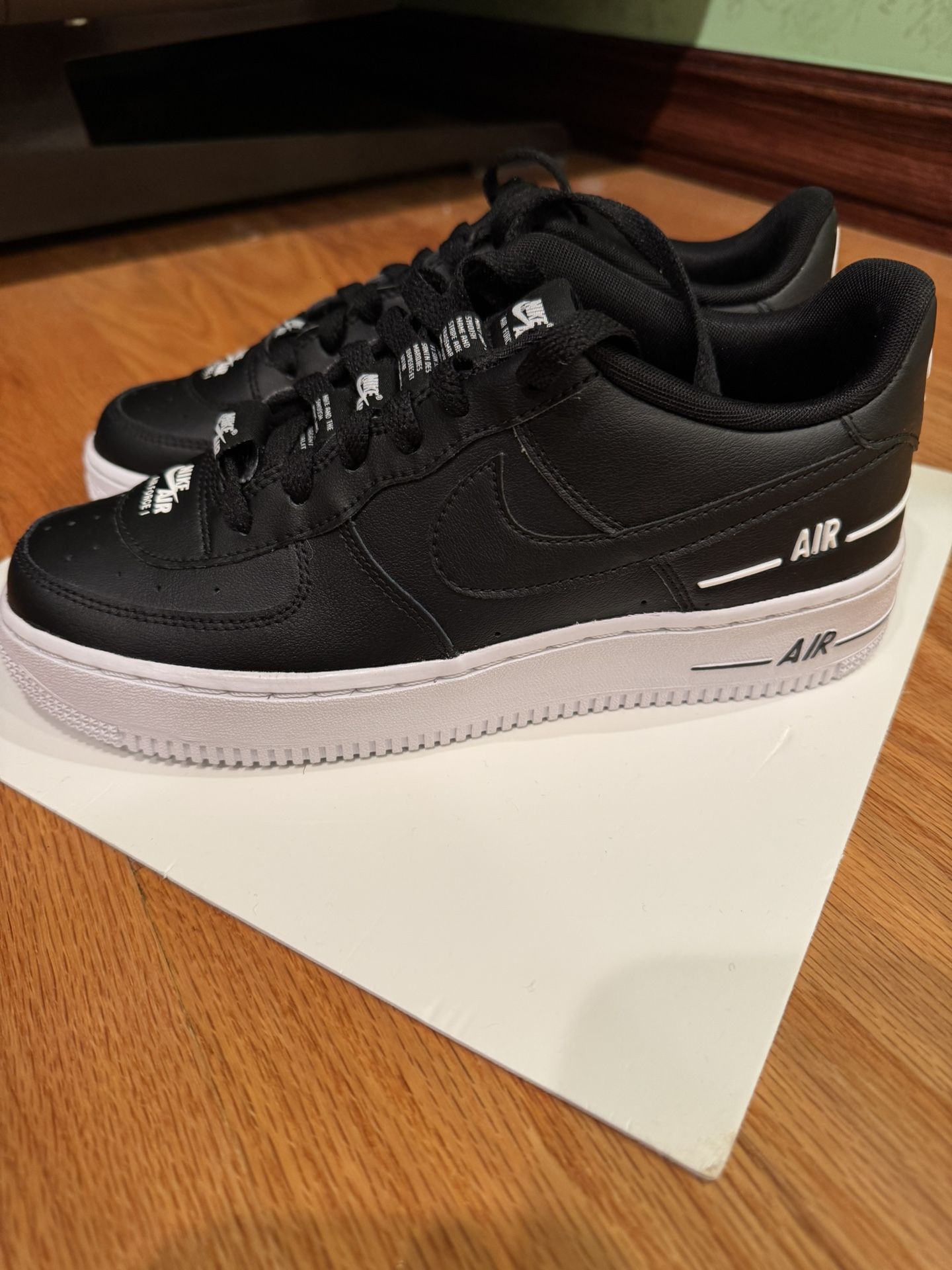 Nike Air Force '07 LV8 Double Air Pack CJ4092 001 Black Size 6Y