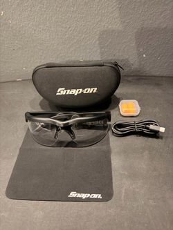 Snap On Bluetooth Safety Glasses (Black)