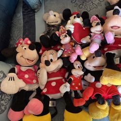 Small And Large Size Mickey And Minnie Plush