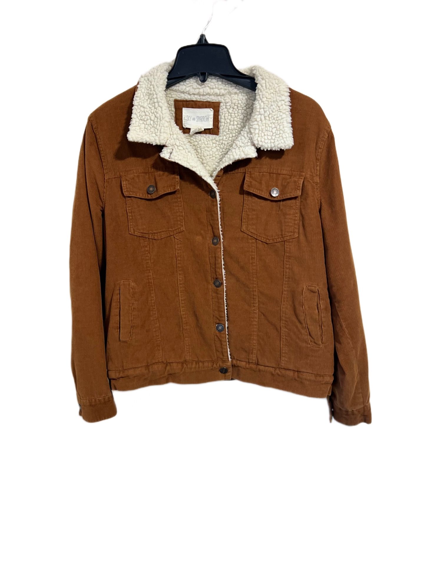 Brown Courdoroy Trucker Jacket