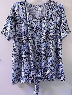West loop Women’s tie-front tunic blouse size XL