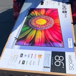 86 TV LG smart 4K HGTV $55 down on financing free delivery six month warranty
