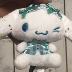 3” Cinnamoroll Plush Keychain(Mint)