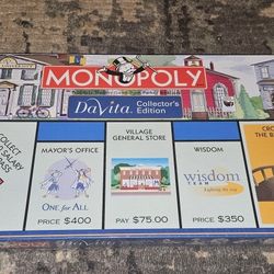 Monopoly Davita Collector's Edition (2007) Game Is Brand New & Factory Sealed!!!
