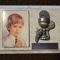 First Communion Picture Plaque $15