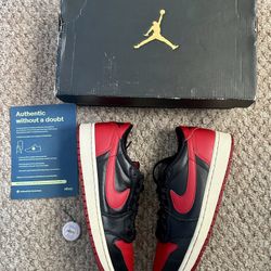 Nike Jordan 1 Og Big swoosh “Bred ” Size 9❤️‍🔥 