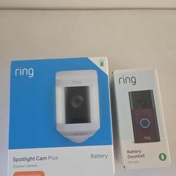 Ring spot light camera and doorbell camera