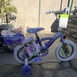 Disney Frozen Huffy 12" Kids' Bike Fits Riders 3-5 yrs old.