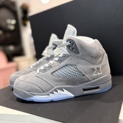 Jordan Retro 5 Wolf grey Mens Sizes 5M-12M