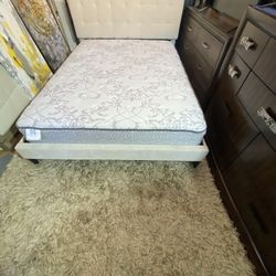 Queen Bed Frame And Mattress 