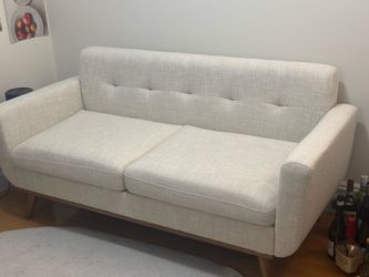Light Beige Fabric Sofa (2-3 Seater) -     Excellent Condition