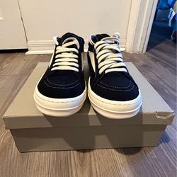 Rick Owens black and white trainers