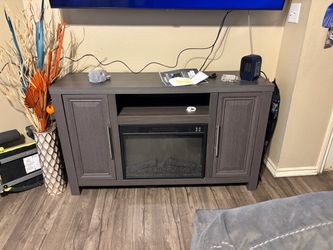 TV Stand with Electric Fireplace Insert