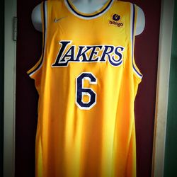 Los Angeles Lakers #6 Lebron James NBA Basketball Jersey - L.XL.2X