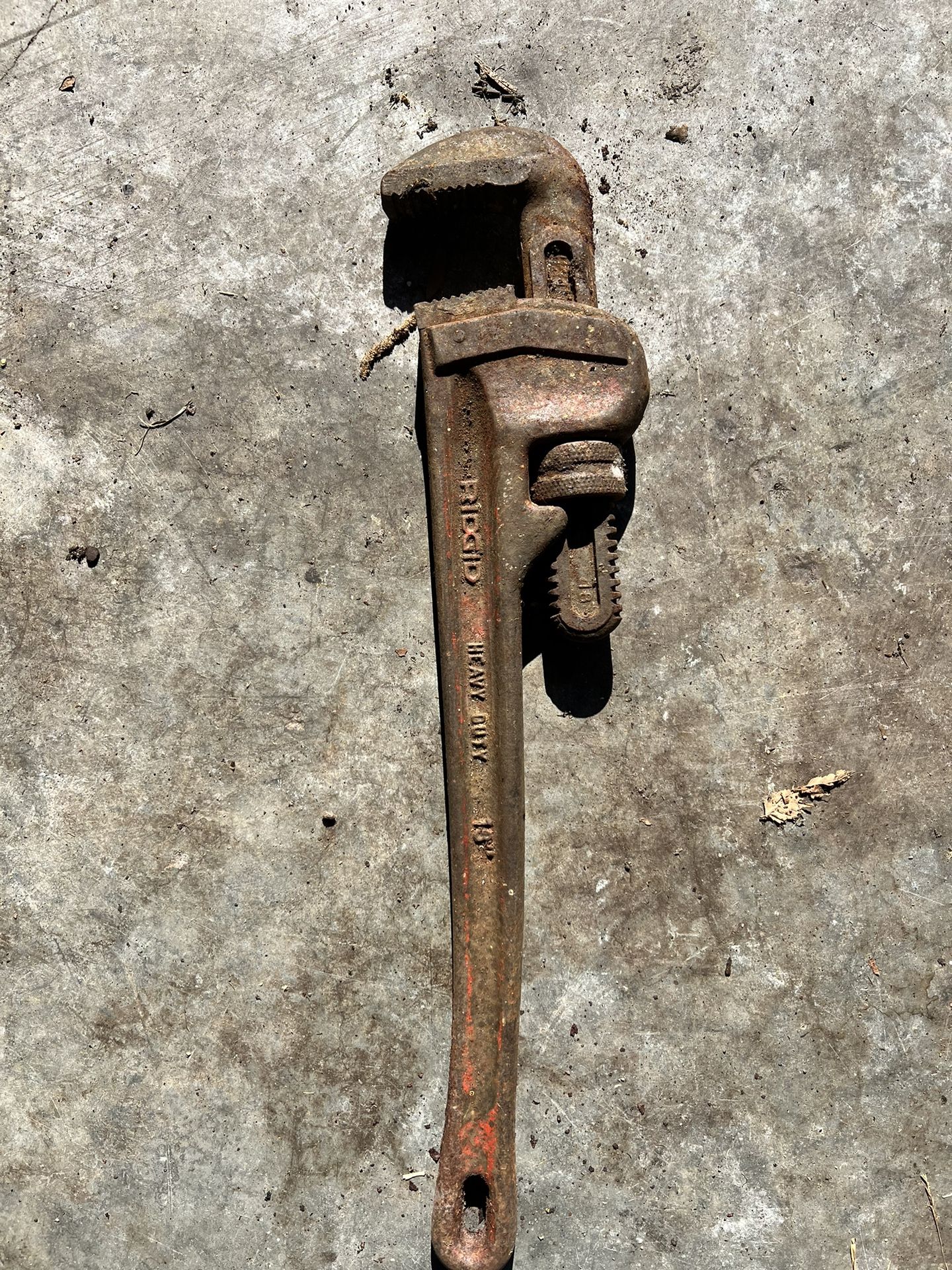Rigid Heavy Duty Plumber Pipe Wrench