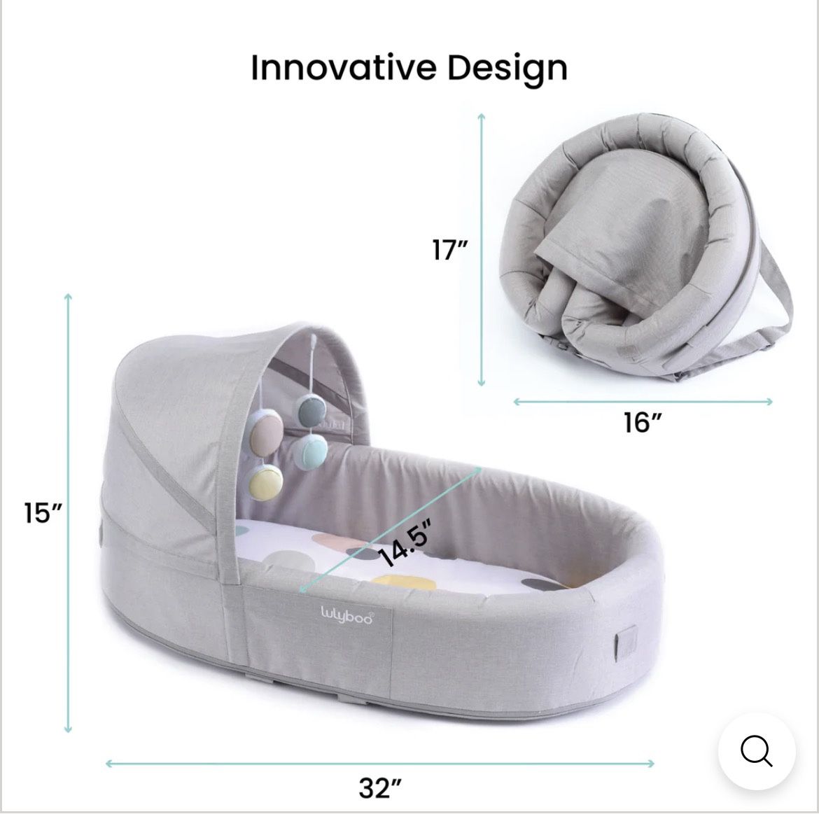 Lulyboo Indoor/Outdoor Cuddle & Play Lounge +Bubble