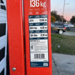 Escalera de 12 pies nueva dos 50 por ella precio firme