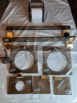 ITALIAN 100% CRYSTAL BRONZE BATHROOM FIXTURES