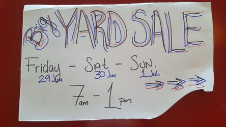 Yard sale