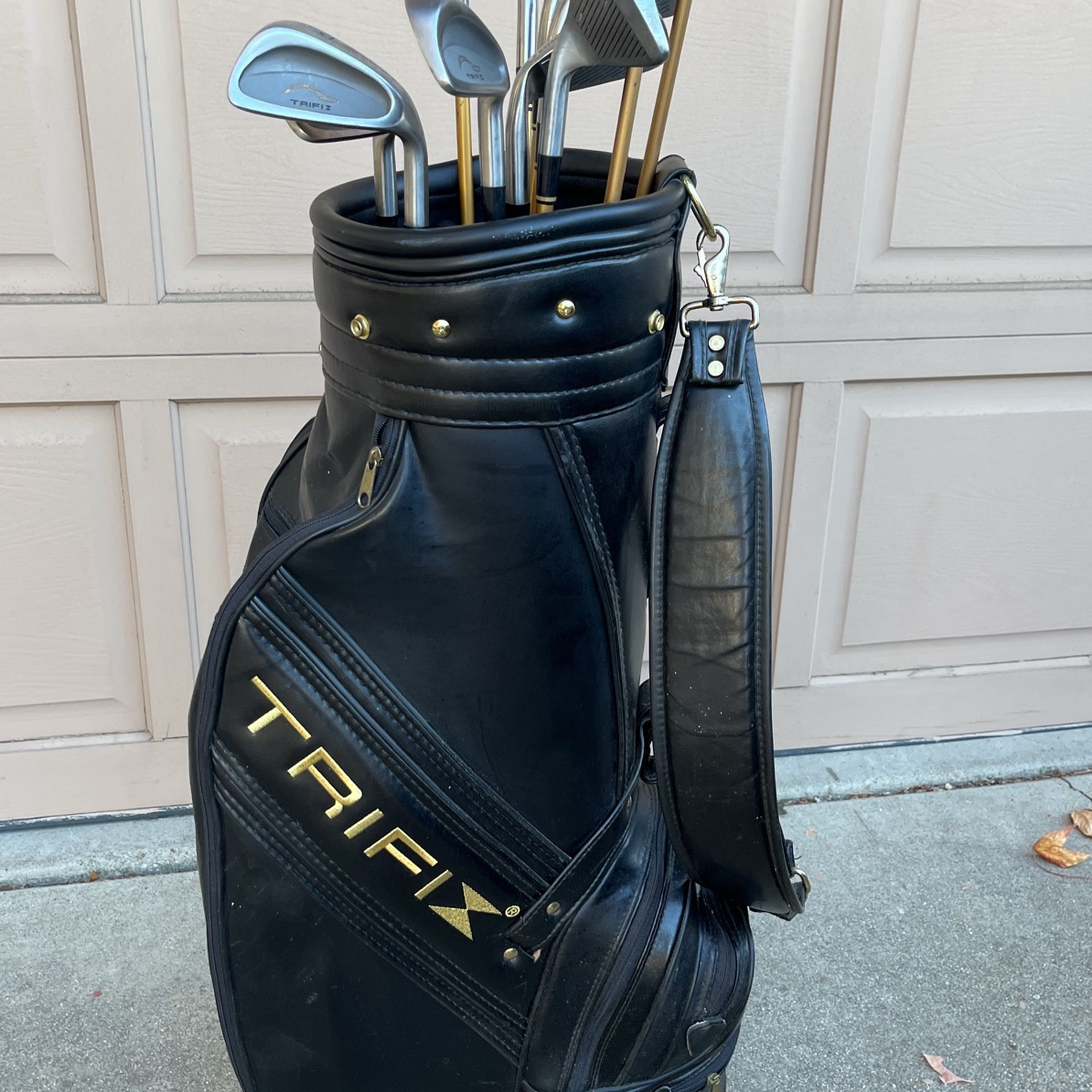 Used Golf Bag With Irons And Clubs