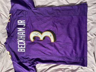 Beckham jr signed jersey size xl