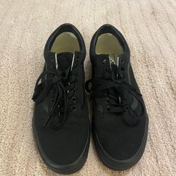 New Skool Vans - All Black