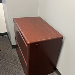 Wood Bookshelf , File Cabinet & Side Table