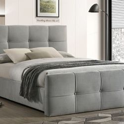 Brand New Grey Queen Bed Frame (Available In Eastern King)