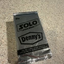 NEW Star Wars Solo Trading Cards Pack Denny's Promo Sealed Collection Disney NOS