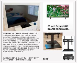 Samsung 50” Crystal UHD 4K smart TV