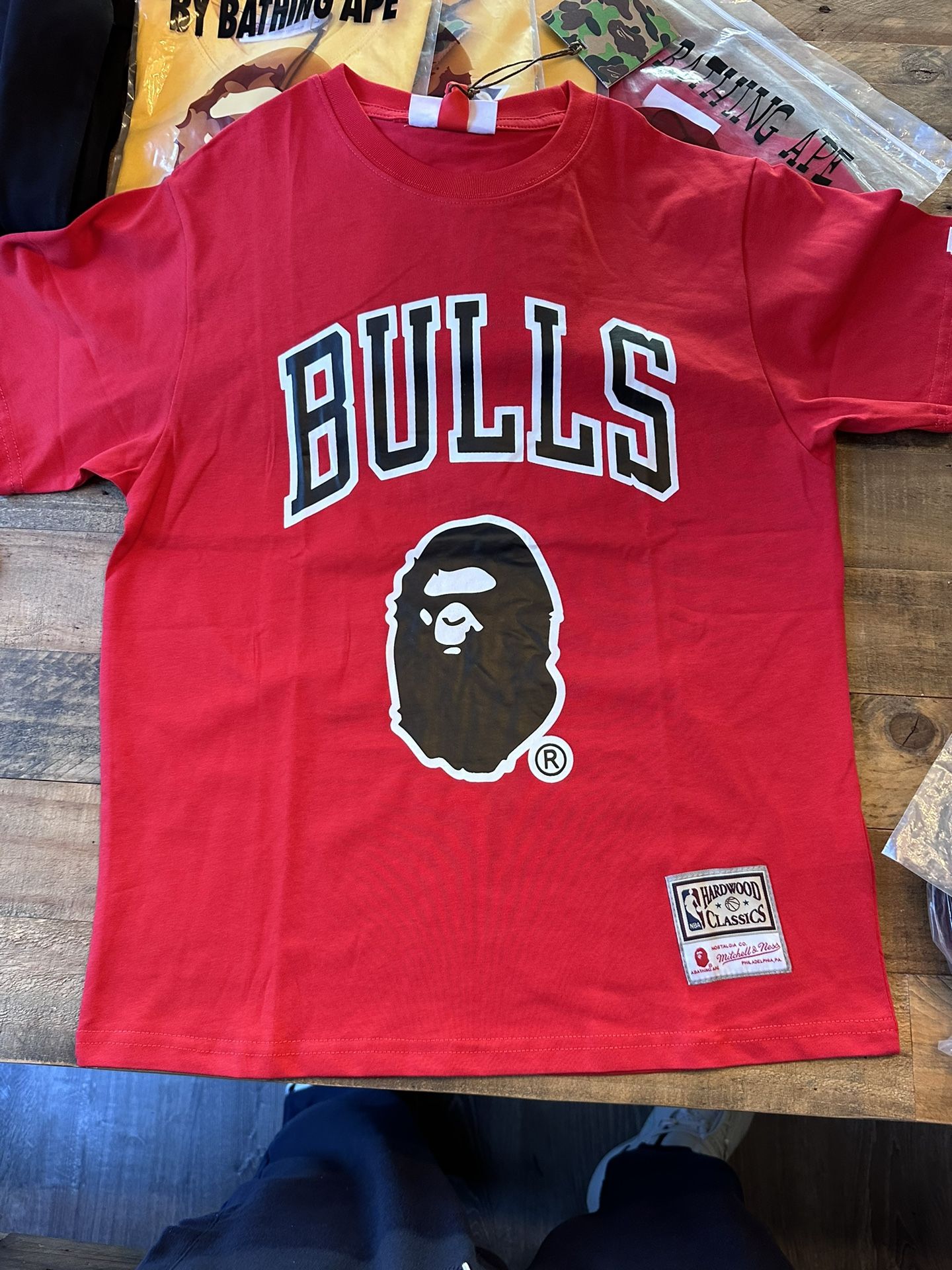 BAPE A Bathing Ape Chicago Bulls T Shirt Multiple Sizes