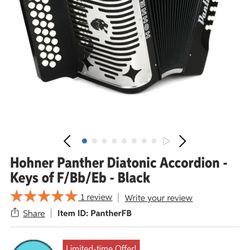 Hohner Panther Accordion Fa 