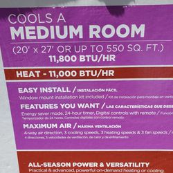 New GE Window Air Conditioner & Heat 12,000 BTU 