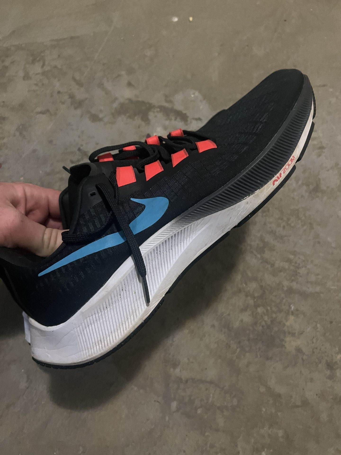Nike Air Zoom Pegasus 37 Off Noir Light Blue Fury Size 14