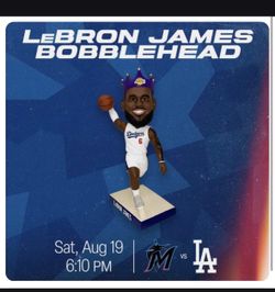 LeBron James Dodgers SGA Bobblehead